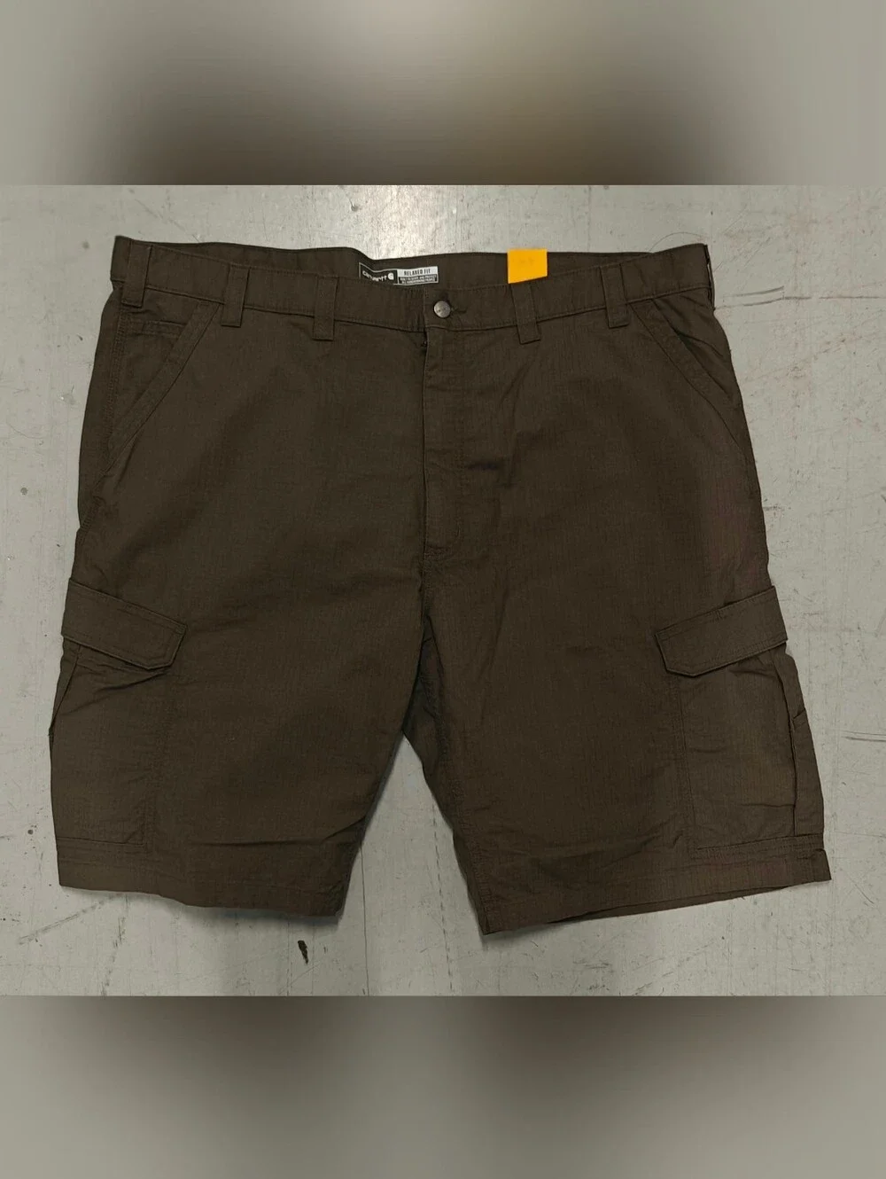 Carhartt Work Shorts Men's 48 Force Relaxed Fit Ripstop Cargo Olive Green